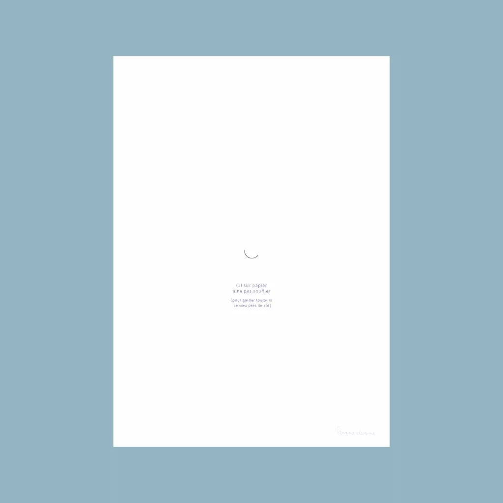 Cil sur papier