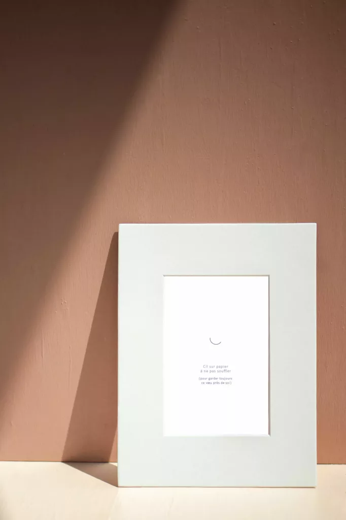 Cil sur papier