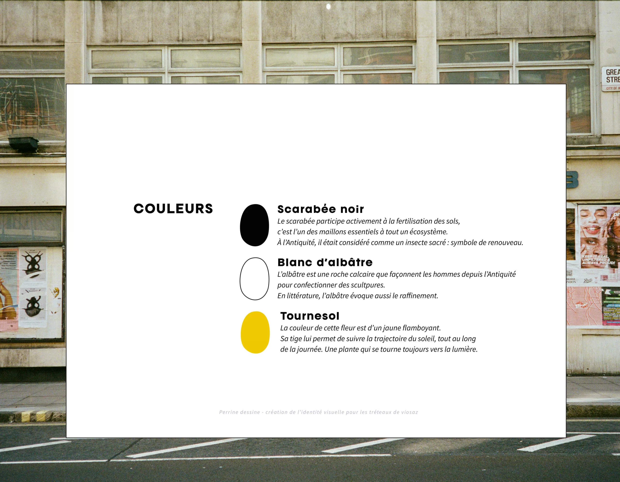 Couleurs des tréteaux