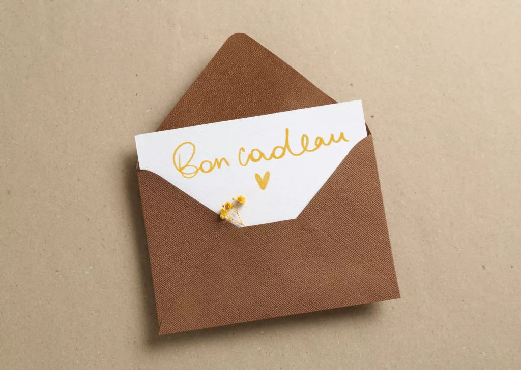 Blank card in brown envelope with yellow flowers 2026 09 25 00 26 54 utc